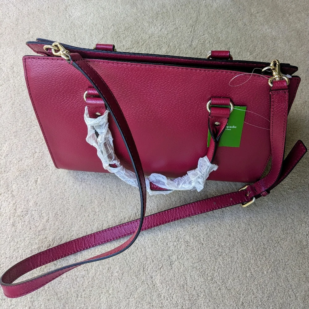 NWT Kate Spade Durham Wellesley Red Plum Bag